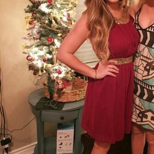 Burgundy semi formal dress